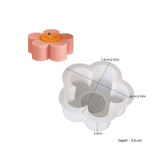 5 Petals Flower shape candle mould